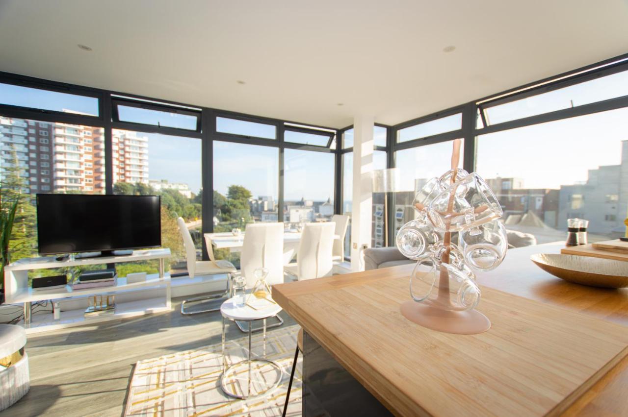 * Panoramic Penthouse With Sea & City Views Борнмут Экстерьер фото